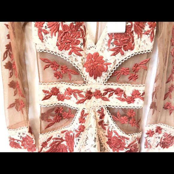 For Love and Lemons Mallorca Tulle Lace Mini Dress XS & S EUC - Picture 10 of 15